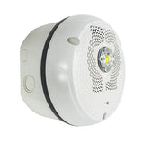 System Sensor SPSCWKLED-P Outdoor LED Speaker Strobe Ceiling, Plain, White