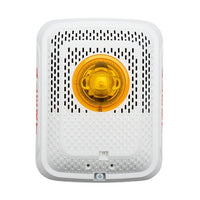 System Sensor SPSWLED-ALERT L-Series LED Speaker Strobe, Wall-Mounted, "ALERT" Text, Amber Lens, White