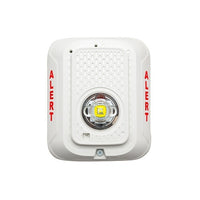 System Sensor SWLED-CLR-ALERT L-Series LED Strobe with Clear Lens, Wall-Mount, Indoor, Marked ALERT, White