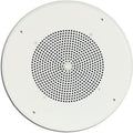 Bogen S86T725PG8WVK Ceiling Speaker Assembly with S86 8" Cone and Volume Knob, Off-White