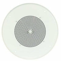 Bogen ASWG1 8" Self-Amplified Ceiling Speaker, Fixed Front-Mounted Volume Control Knob, Off White