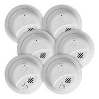 BRK SMI110 10-Year Battery Ionization Smoke Alarm, 6-Pack