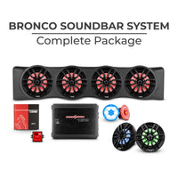 Bronco 6th Gen 4 Door Rear Mount Sound Bar System Complete Package.