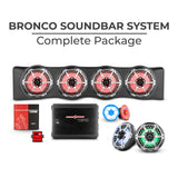 Bronco 6th Gen 4 Door Rear Mount Sound Bar System Complete Package.