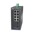 AVYCON AVN-I10-2P08G 8-Port Gigabit Industrial POE Switch with 2 Gigabit SFP Uplink Ports