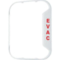 System Sensor BZW-EV L-Series BZW Wall Mount Horns, Strobes and Horn Strobes, White Bezel Kit, "EVAC" Marking