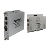 ComNet CNFE2002S1A Ethernet Electrical to Optical Media Converter, Standard, 2-Channel, 1-Fiber, Single-Mode, ST Connector, 1-Rack Slot, 10/100 Mbps, 1310/1550 Nanometer, 8-24VDC
