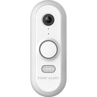 First Alert CAMW-WDB VX1 HD Video Doorbell, White/Gray Trim