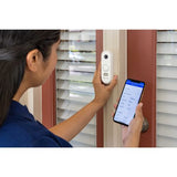 First Alert CAMW-WDB VX1 HD Video Doorbell, White/Gray Trim