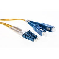 Cleerline 3DOS2LCSC03M-UPC XD Series Bend Performance Duplex Patch Cable, LC/UPC-SC/UPC, OS2, 3.0 mm Riser, Yellow, (3M) 9.8'