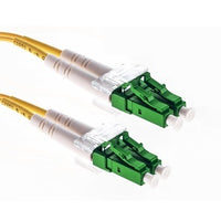 Cleerline 3DOS2LCLC05M-APC XD Series Bend Performance Duplex Patch Cable, LC/APC-LC/APC, OS2, 3.0 mm Riser, Yellow, (5M) 16.4'