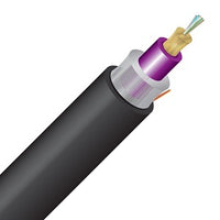 Cleerline 6RMD50125OM4R SFF Rugged Micro-Distribution Cable LT, 6 Strand, Riser I/O, 5/125, OM4, Black, Spool, 1000'