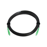 Cleerline SRGDSCSC075ft-APC Simplex Rugged SSF Drop Cable, SC/APC-SC/APC, OS2, 4.8 mm Riser I/O, Black, (22.8m) 75'