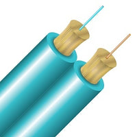 Cleerline D50125MOM3L SSF Duplex Cable LSZH-CPR I/O, 50/125, OM3, Aqua, Spool, 1000'