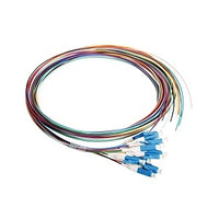 Cleerline PT-LC12-SM-1M BendSafe 900um Fiber Optic Pigtail Assembly, 12 Fiber, LC/UPC, 9 µm OS2, 1m