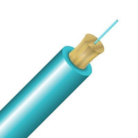 Cleerline S50125MOM3R-B SSF Simplex Cable, Riser, 50/125, OM3, Aqua, Cut to Order