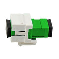 Cleerline SSF-SC-SMAPCKIW Fiber Optic Keystone Insert, Simplex SC to SC, Single-mode, White