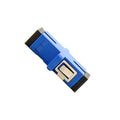 Cleerline SSF-SSCSC-SMADP SC/UPC Single-mode Simplex Standard Feed-Thru Adapter, Blue
