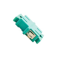 Cleerline SSF-DSCSC-MMADP SC/UPC Multimode Duplex Standard Feed-Thru Adapter, Aqua