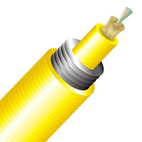 Cleerline TA006S2D9YP BendSafe Interlocking Armored Cable, Singlemode, OS2 Strand, 6 Strand, Distribution, 1000'