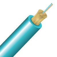 Cleerline TN002M3D9AP BendSafe Distribution Cable, Multimode, OM3, 2 Strand, Plenum, Aqua, 1000'