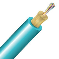 Cleerline TN012M3D9AR BendSafe Distribution Cable, Multimode, OM3, 12 Strand, Riser, Aqua, 1000'