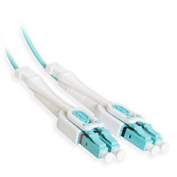 Cleerline UOM3LCLC02M-UPC SSF Uniboot Patch Cable, LC/UPC-LC/UPC, OM3, 2.0 mm Riser, Aqua, (2M) 6.6'
