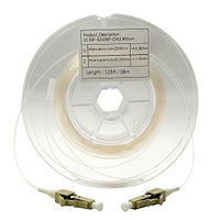 Cleerline SSF-CLRMMLCLC-125 Transparent SSF Cleerfiber Multimode Fiber Optic Cable, 50/125, 900µm, Terminated LCLC, Clear, (38m) 125'