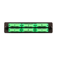 Cleerline SSF-SC12-SM-OS2-APC Adapter Plate, 12 Fiber, Duplex, SC/APC, 9 µm OS2, Green