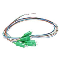 Cleerline PT-SC06-SM-APC-1M BendSafe 900um Fiber Optic Pigtail Assembly, 6 Fiber, SC/APC, 9 µm OS2, 1m