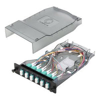 Cleerline CTG-SHDLC12-MM HD Splice Cassette, 12-Fiber, Duplex, LC/UPC, 50 µm OM4, 1 m Pigtails (Replaces SHDLC12-MM)