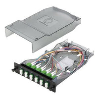 Cleerline CTG-SHDLC12-SMA HD Splice Cassette, 12-Fiber, Duplex, LC/APC, 9 µm OS2, 1 m Pigtails (Replaces SHDLC12-SM-APC)