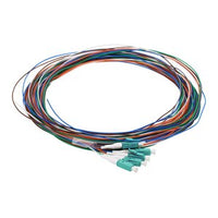 Cleerline PT-LC06-MM-3M Fiber Optic Pigtail Set, 6-Fiber OM4, Simplex LC/UPC to Blunt, 900 µm Buffered, (3.0m) 9.8'