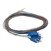 Cleerline PT-SC06-SM-3M Fiber Optic Pigtail Set, 6-Fiber OS2, Simplex SC/UPC to Blunt, 900 µm Buffered, (3.0m) 9.8'