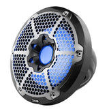 NXL 10" Marine Subwoofer With LED RGB Lights 300 Watts Rms SVC 4-Ohm -Black Carbon Fiber