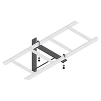 Middle Atlantic CLB-TSB-6 Cable Ladder Triangle Support Bracket, 12" Width, 6-Piece