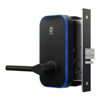 Centrios CEM102-TB-BSP Mortise Lock, Taylor Bay Lever, Black Suede