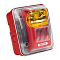 Potter CS-24WGR-WP Wall Mount Horn / Strobe, Green Lens, Red Body