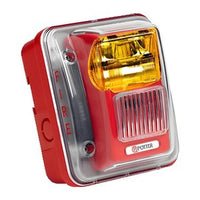 Potter CSLP-24WBW-WP CS-WP Series Outdoor Strobe, Fixed 75cd, Blue Lens, Low Profile, White