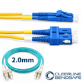 Cleerline CTG-B4E-02LUSU-15m BendSafe® OM4 LC/UPC-SC/UPC Patch Cord 2.0mm 15m