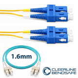 Cleerline CTG-B4C-02SUSU-20m BendSafe® OM4 SC/UPC-SC/UPC Patch Cord 1.6mm 20m