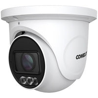Comelit IT04N2ZA Next Series ColorUP 4MP Turret IP Camera with Built-in Microphone, 2.8-12mm Motorized Lens, White