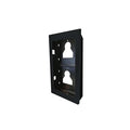 Comelit UT9162B Flush-Mounted Frame for 2 Ultra Modules, Black