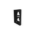 Comelit UT9172B Surface-Mounted Housing, 2 Ultra Modules, 2-Pack, Black