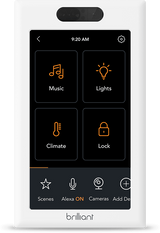 Brilliant BCP120US-WH1 Smart Home Control 1-Switch Panel, 2nd Gen, White