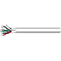 West Penn D252402GY1000 24/4 Stranded Shielded Plenum Data Control Cable, CMP, 1000' (304.8m) Reel, Black