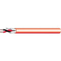 West Penn D975RD0500 18/2 Solid Shielded FPLR Fire Alarm Cable, 500' (152.4m) Reel, Red