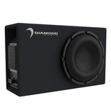 Diamond Audio DESMB12A Diamond Elite DES 12" Slot-Vented Active Subwoofer Enclosure, 500W RMS