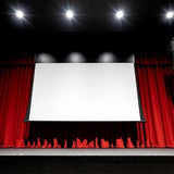 Draper 114616TJ Paragon V 234″ Diagonal Tab‑Tensioned Electric Projection Screen, White Case