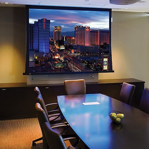 Draper 140036U 109" Access FIT Electric Projection Screen with Low Voltage Motor, HDTV, Matte White